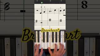 Braveheart Theme piano music sheetmusic [upl. by Ahsiekim]