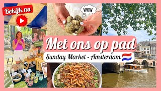 Op naar de Sunday Market in AMSTERDAM ✨  SUPERFOOD poeders 🌱 Natural Blend  Travelling Sisters [upl. by Ernesta948]