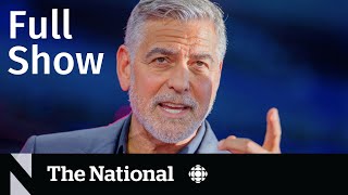 CBC News The National  George Clooney calls for Joe Biden to quit [upl. by Bainbridge794]