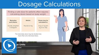 Pediatric and Adult Dosage Calculations Based on Body Weight – Pharmacology  Lecturio Nursing [upl. by Anal286]