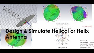 How to Design amp Simulate Helical or helix Antenna using CST STUDIO SUITE [upl. by Enoitna]