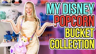 Kayla Freitas Shows Off Her Massive Disney Popcorn Bucket Collection Figment Tokyo Disney amp More [upl. by Essilevi501]