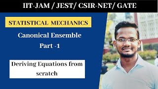 Lec 07  Canonical Ensemble  Part1  Probability and Canonical Partition Function Derivation [upl. by Silirama]