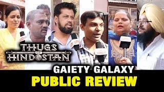 Thugs Of Hindostan Public Review  Gaiety Galaxy Theatre  Aamir Khan Amitabh Fatima Katrina [upl. by Netsirhc]