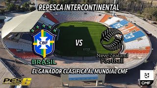 PES6  BRASIL vs NUEVA ZELANDA REPESCA INTERCONTINENTAL [upl. by Darrin806]