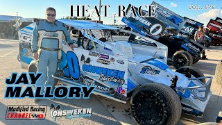 ROC Sportsman Heat Race Onboard with Jay Mallory 20 GlennStyresRacing [upl. by Erimahs]