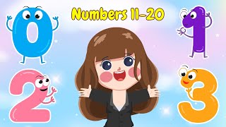 Learn Number Song 11  20  Number Song for Kids  Toddler Trailblazers [upl. by Kathye347]