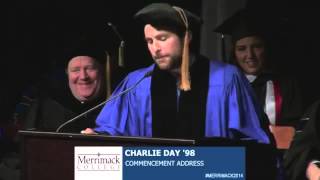 Charlie Days Merrimack College Commencement Address [upl. by Elohcin217]