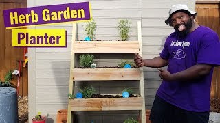 DIY Vertical Herb Garden Planter [upl. by Ioved]