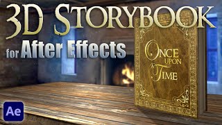 Custom 3D Storybook  Fairy Tale Book Animation  After Effects [upl. by Wendeline]