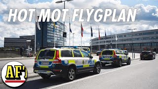 Bombhot mot flygplan – Delar av Arlanda utryms [upl. by Wilhelmine138]