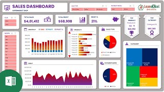 Sales Dashboard in Excel  Dynamic Excel Dashboard for Sales [upl. by Aisya966]