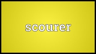 Scourer Meaning [upl. by Aisauqal]