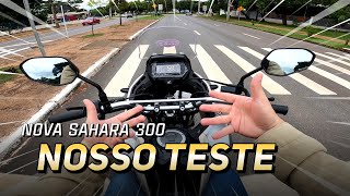 Teste da NOVA SAHARA 300 🧡 Bora ver se ela surpreende a gente 😎 honda [upl. by Norej]