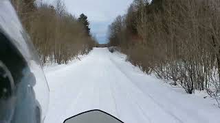 Snowmobiling in MaineHuber road heading into libbys camp for fuel [upl. by Alieka]