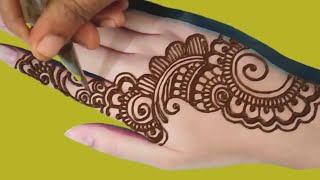 mehandi lagane ka tarika  Hath mein mehandi ka design  मेहंदी लगाने सिखाइए  Zeenaths world [upl. by Rabah]