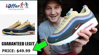 BUYING LEGIT SNEAKERS OFF IOFFER FOR HALF THE PRICE 100 REAL WOTHERSPOON AIR MAX [upl. by Leerzej]