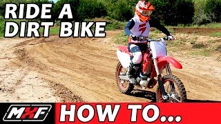 How To Ride a Dirt Bike for Beginners with a Clutch  3 EASY STEPS [upl. by Emanuele837]