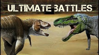 Ultimate Battles Lythronax vs Saurosuchus [upl. by Yrak]