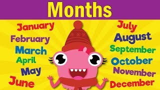 Months of the Year Song  Learn the 12 Months  Kindergarten Preschool amp ESL  Fun Kids English [upl. by Jerry754]