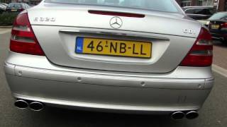 MERCEDES E320 CDI W211 AMG EXHAUST SOUND UITLAAT SPORTUITLAAT by WWW MAXIPERFORMANCE NL [upl. by Keene]