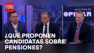 Visión de las candidatas presidenciales sobre el sistema de pensiones  Es la Hora de Opinar [upl. by Trotter196]