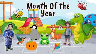 Months of the Year Funny Song for Kids [upl. by Ramsdell]