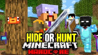 100 Players Compete in a Minecraft HIDE or HUNT [upl. by Yrbua]