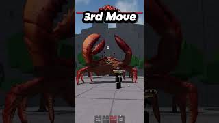 CRAB BOSS MOVESET SHOWCASE 🦀🔥 roblox thestrongestbattlegrounds shorts [upl. by Aikemahs787]