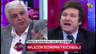 Javier Milei contra Alberto Samid quotSos un brutoquot Intratables 270117 [upl. by Iclek]