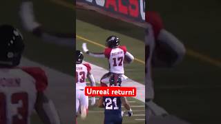 The first kick return touchdown of the season cfl football [upl. by Libna]