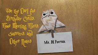 Harry Potter Inspired Owl Door Decs [upl. by Zetana412]