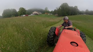 Starting on 1st Cut Hay Old School Mowing [upl. by Teagan]