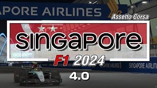 Singapore F1 2024  Extension 40  Assetto Corsa [upl. by Oramlub]