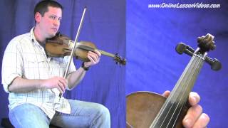 FIRE ON THE MOUNTAIN  Bluegrass Fiddle Lesson by Ian Walsh [upl. by Shandeigh]