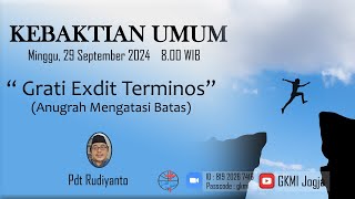 GKMI Yogyakarta Ibadah Minggu 29 September 2024 [upl. by Tace]