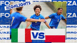 Highlights ItaliaPolonia 10  Under 17 20 aprile 2022 [upl. by Nerradal]