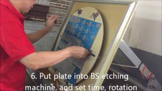 SGZ Photoengraving Zinc Plate etching video [upl. by Delaney832]