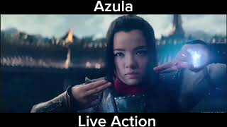 Azula’s Lightning Live action And Animated Comparison The Last Airbender [upl. by Kling157]