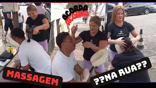 Massagem na rua com a Cadeira Quick onde tudo acontece [upl. by Gnuhc]