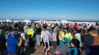 Polar Plunge 2022 Charlotte Beach Rochester NY [upl. by Noyr]