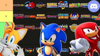 Sonic Tails and Knuckles make a Sonic Games Tier List Parts 1 amp 2 [upl. by Tali379]