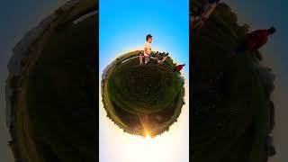 Early morning walk to Sabangan Beach Lingayen  Insta360 x3  Tiny Planet [upl. by Wende]