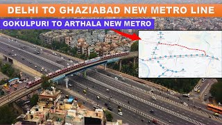 Delhi to Ghaziabad new metro update  Delhi Metro Phase 5 complete information  Papa Construction [upl. by Swehttam]