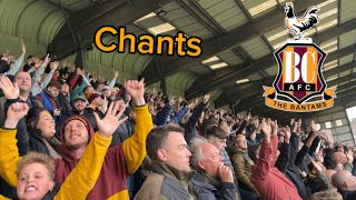 6 angry chants and 6 positive songs from Bradford City fans👏 [upl. by Ennayk718]