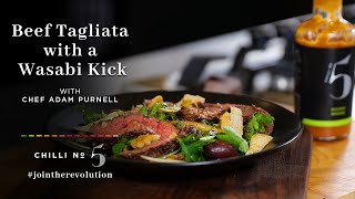 Proteinrich Hot Beef Tagliata Steak Recipe for LunchDinner  Superfood Mondays with Chilli No 5 [upl. by Ayocal258]