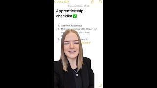 Applying for an apprenticeship in the UK  Your checklist [upl. by Eelreveb]