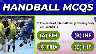 handball mcq  handball mcq questions and answers  handball quiz questions and answers  handball [upl. by Krid]