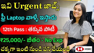 HSBC Bank Work from home jobs  Latest Jobs in Telugu  Part Time Jobs Recruitment 2024 [upl. by Otanod]