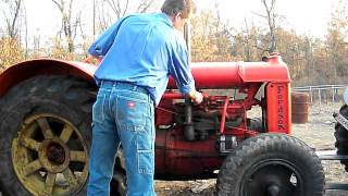 1937 English Fordson starting 001 [upl. by Lyj]